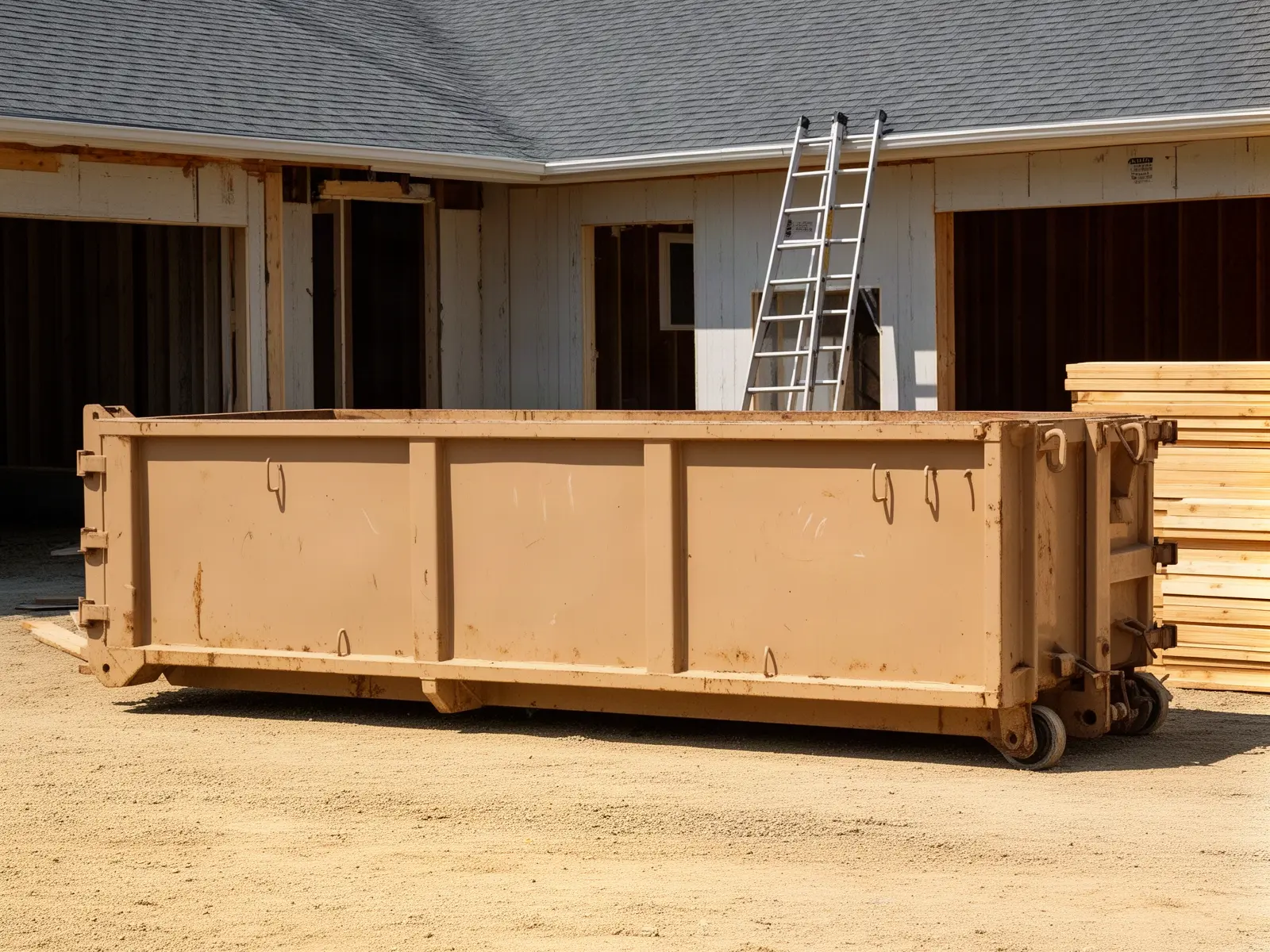 Roll-off dumpster from Jimmy & Chano's Dumpster Rental in Algonquin, IL